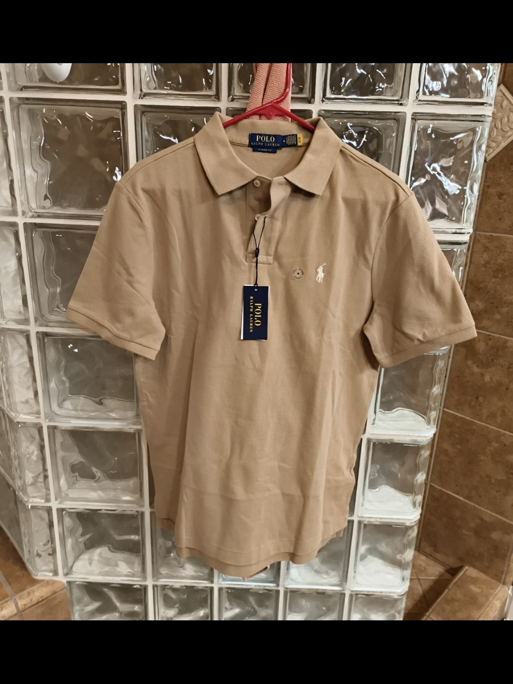 Ralph Lauren Polo Short-Sleeve Polo in Tan